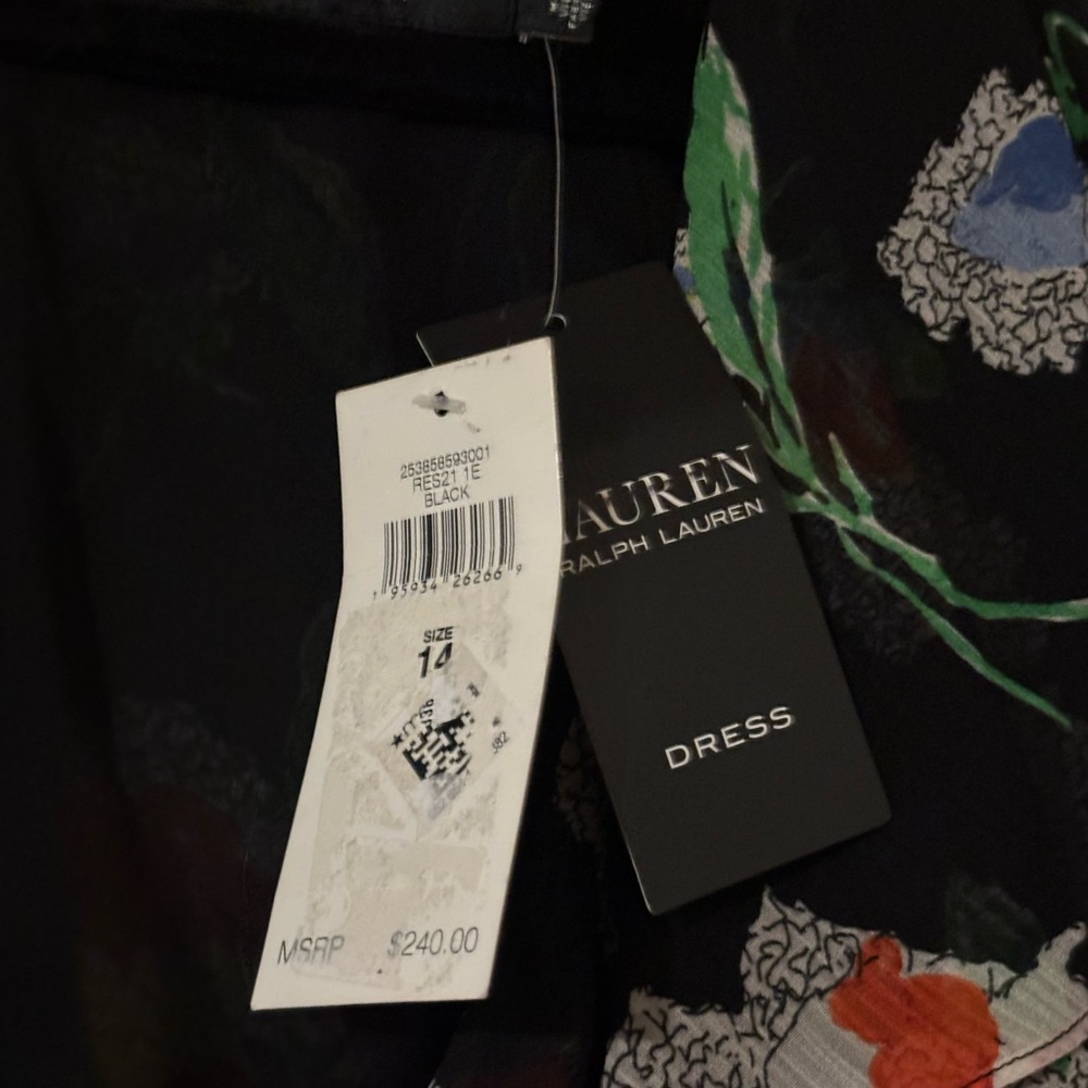 Ralph Lauren Floral Black Maxi Dress - Picture 2 of 5